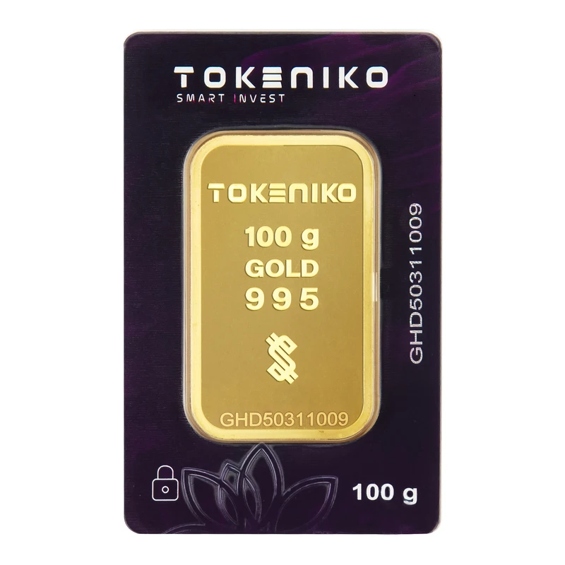 شمش طلا ۱۰۰ گرمی ۲۴ عیار