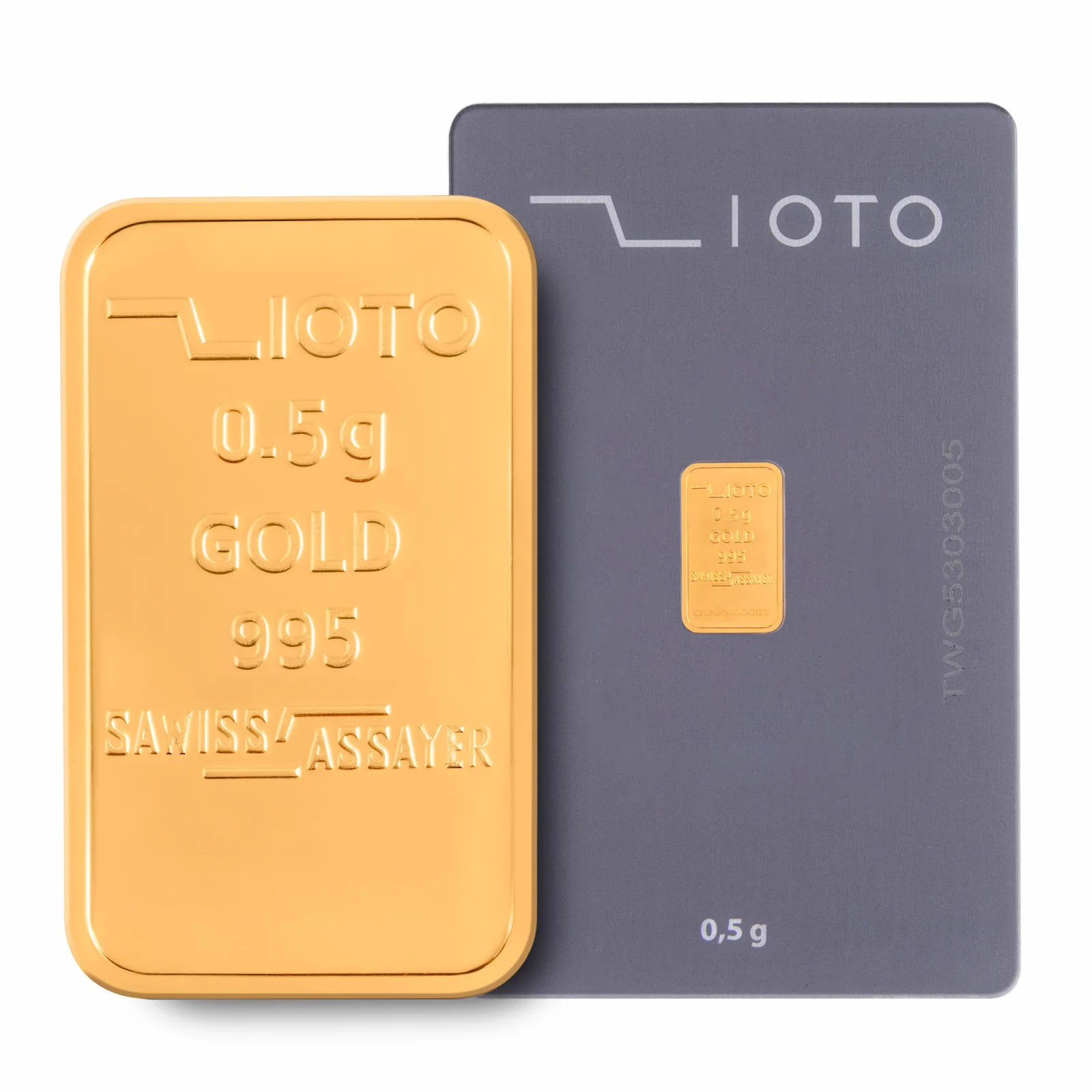 شمش ۰/۵ گرم طلا عیار ۹۹۵ زیوتو