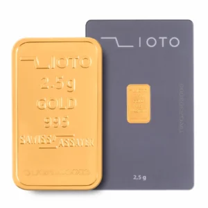 شمش ۲/۵ گرم طلا عیار ۹۹۵ زیوتو