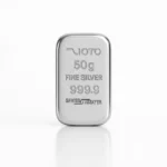 شمش ۵۰ گرم نقره عیار 999.9 زیوتو