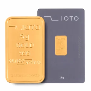 شمش ۵ گرم طلا عیار ۹۹۵ زیوتو