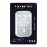شمش نقره خالص ۲۵۰ گرمی توکنیکو