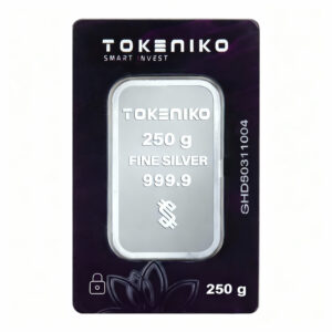 شمش نقره خالص ۲۵۰ گرمی توکنیکو