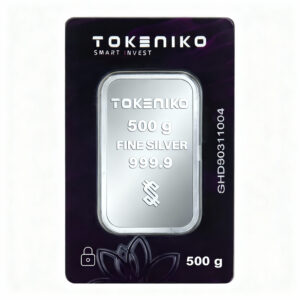 شمش نقره خالص ۵۰۰ گرمی توکنیکو