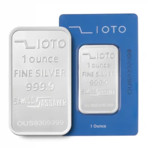 شمش یک اونس نقره عیار 999.9 زیوتو