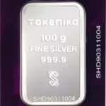شمش نقره خالص ۱۰۰ گرمی توکنیکو
