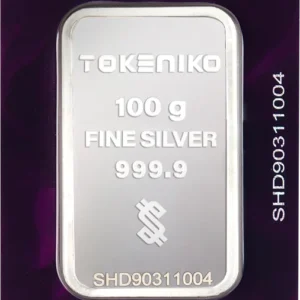 شمش نقره خالص ۱۰۰ گرمی توکنیکو