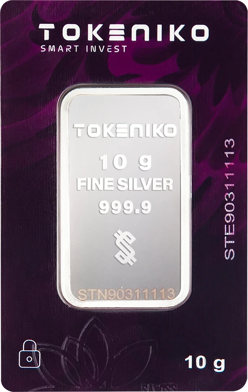 شمش نقره 10 گرمی توکنیکو با خلوص 999.9، انتخابی ایده‌آل برای افرادی است که می‌خواهند با بودجه‌ای محدود وارد دنیای سرمایه‌گذاری در فلزات گرانبها شوند.