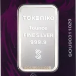 شمش نقره خالص ۱ اونسی توکنیکو