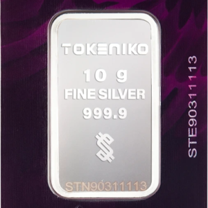 شمش نقره خالص 10 گرمی توکنیکو