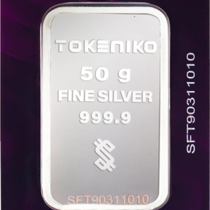 شمش نقره خالص 50 گرمی توکنیکو